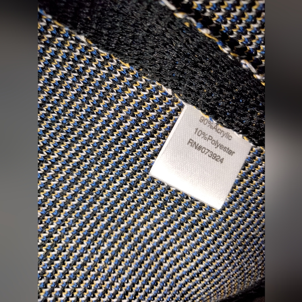 Ming Wang (Size S) Multicolored Patchwork Half Sl… - image 3